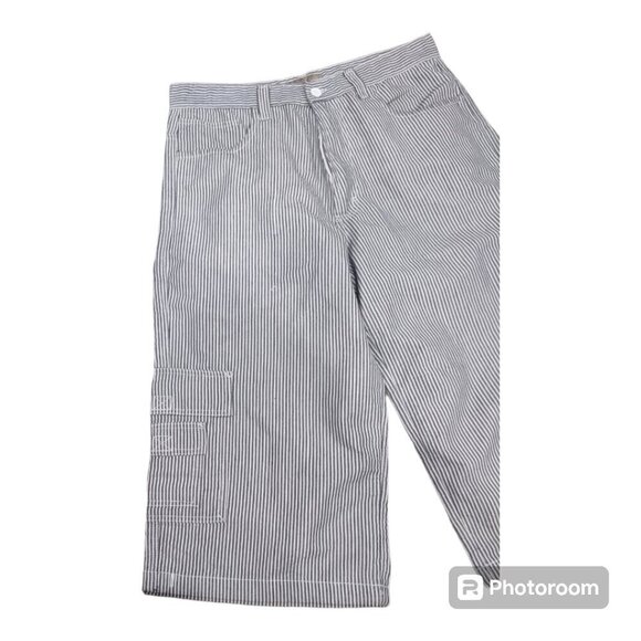 Men's Pinstripe Cargo Short Size 36 - Picture 3 of 6